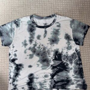 lululemon athletica Black and White Tie-Dye Top